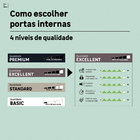 Folha de Porta Madeira de Giro ou Correr Direito|Esquerdo Marrom 210x72cm Lisa Pinhal Portas